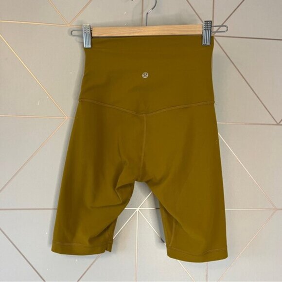 Lululemon Align Super High Rise Short 10" Gold Spice - Picture 3 of 5